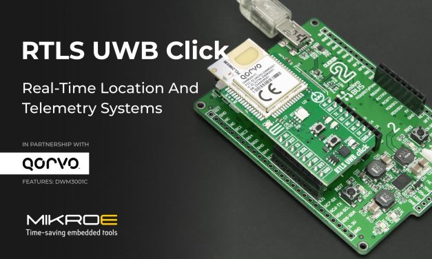 Develop real-time location and telemetry systems using ultra-wideband comms with the RTLS UWB Click from MIKROE