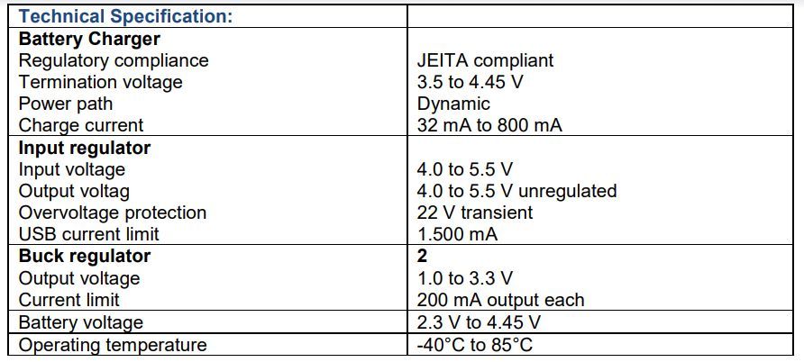 table 2 Brand new in the portfolio: nPM1300 Power Management IC from Nordic Semiconductor at Rutronik
