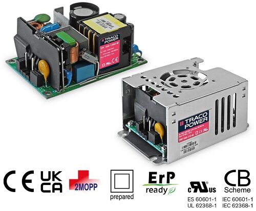 TPI 180 and TPP 180 Series High power density AC/DC power supplies for industrial & medical applications (180 Watt)