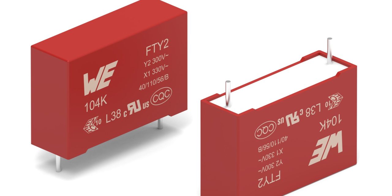 Würth Elektronik presents its film capacitors for noise suppression