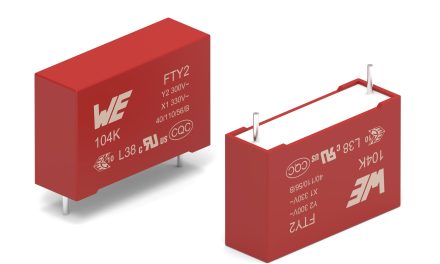 Würth Elektronik presents its film capacitors for noise suppression